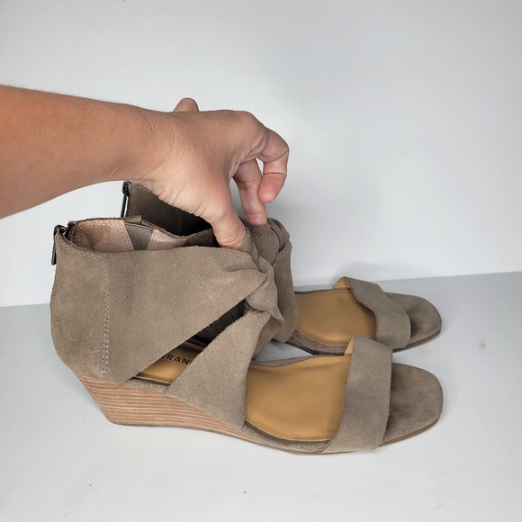 Lucky Brand Shoes - Lucky Brand Brown Tammanee Suede Wedge Women's 12